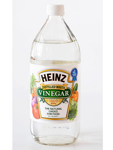 A LOT of distilled white vinegar (Trust me, get the big jar… you will love 